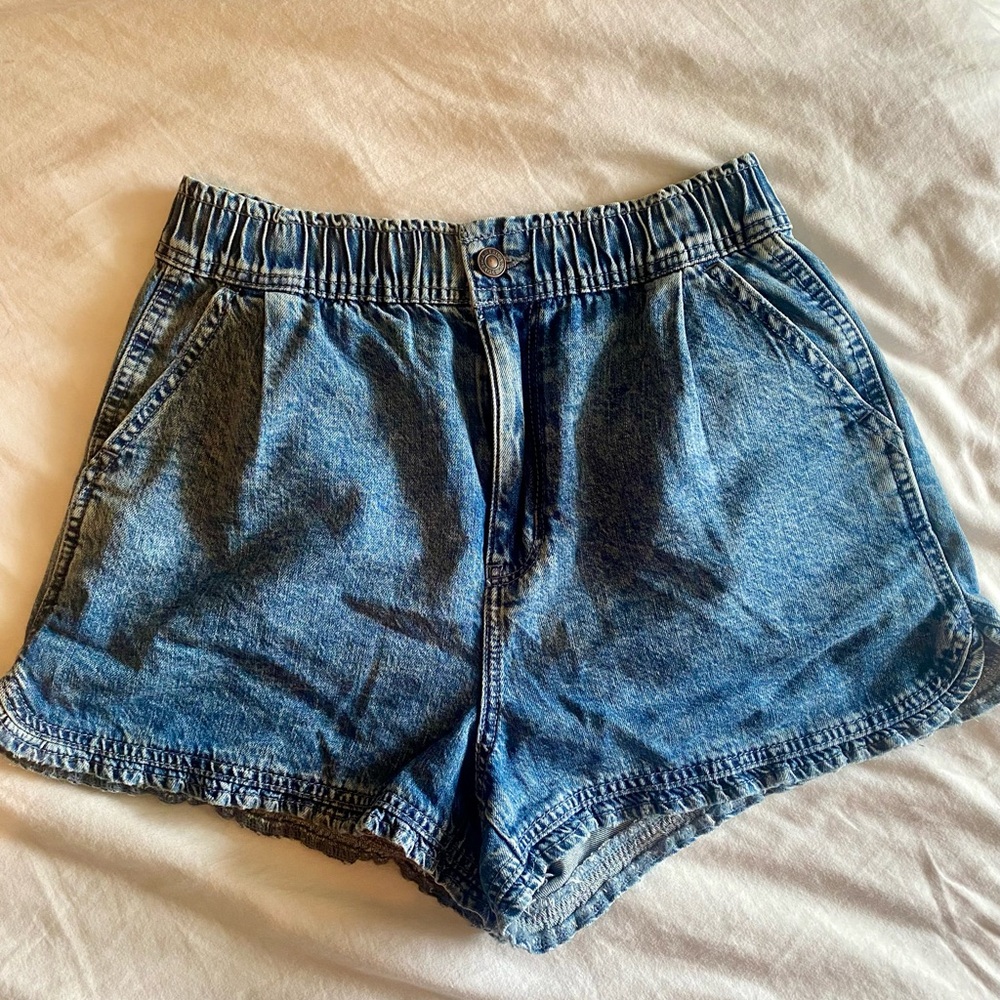 High Rise Denim Women's Shorts